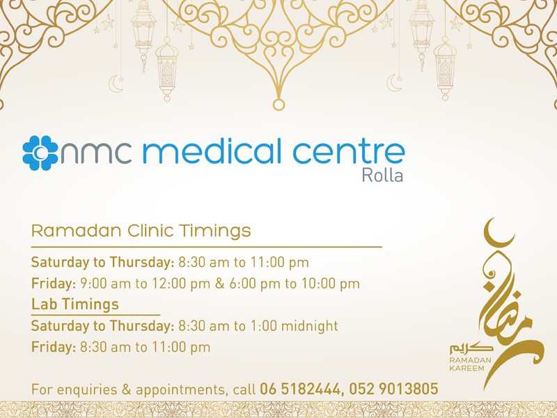 NMC Rolla- Ramadan Timings